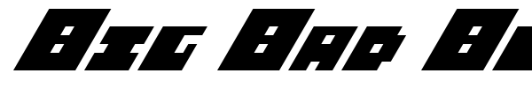 Big Bad Blocks font preview